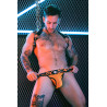 Breedwell Harnais Neo Camo Noir-orange Neon
